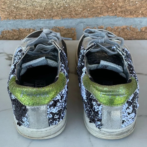 P448 John Sequin Sneakers size 6 - Picture 5 of 17